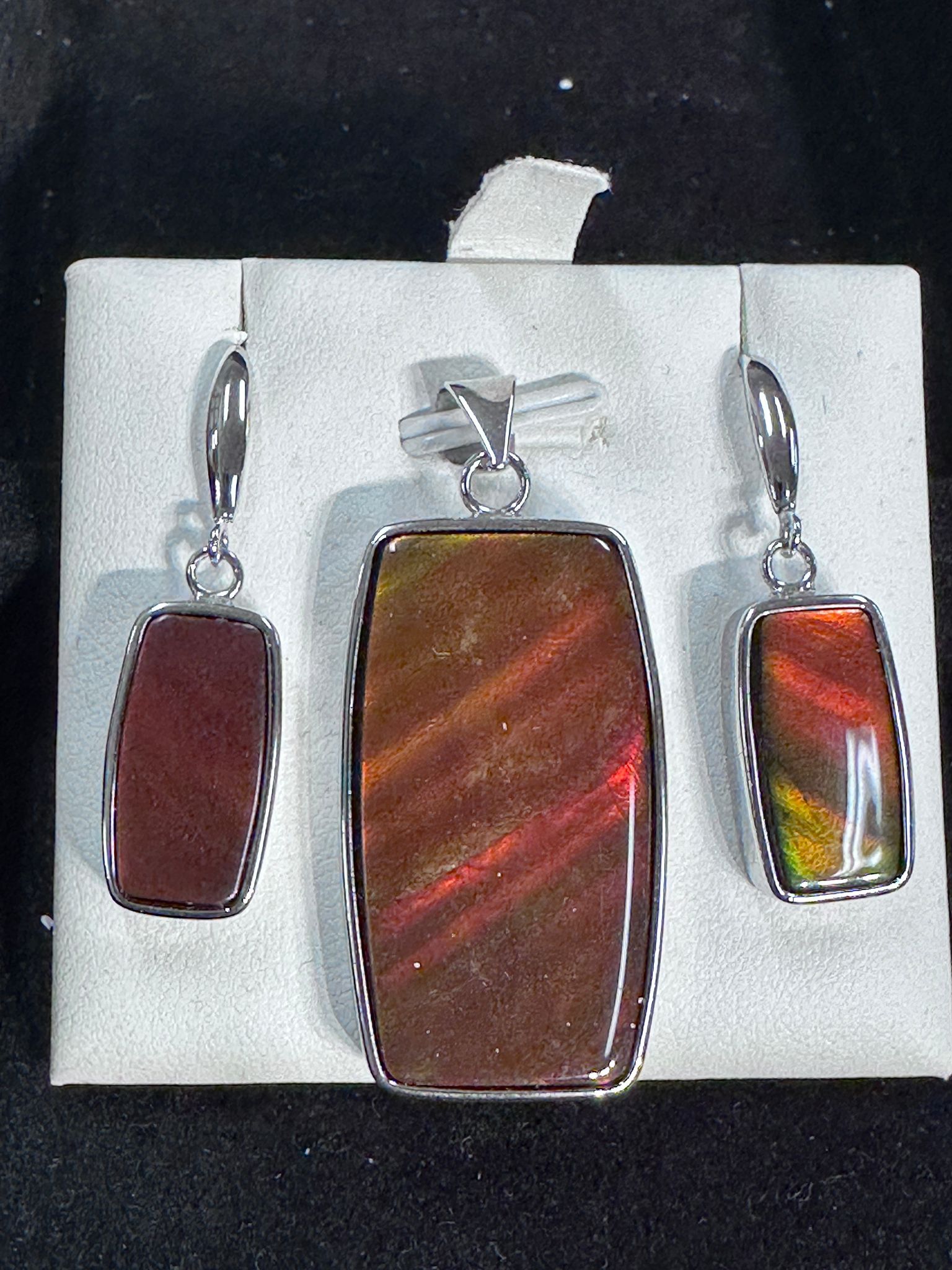 RX03 加拿大斑彩 吊咀耳環套裝3