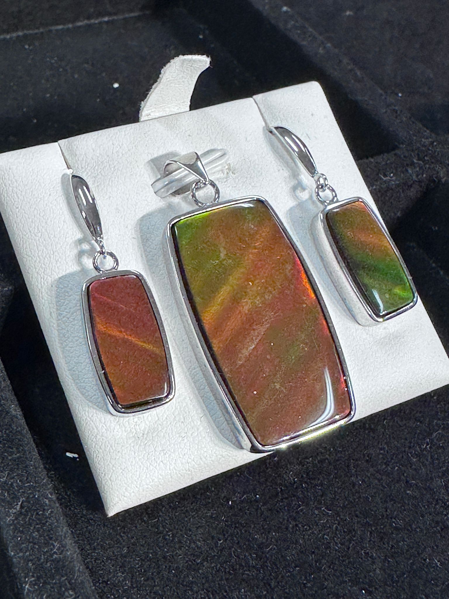 RX03 加拿大斑彩 吊咀耳環套裝3