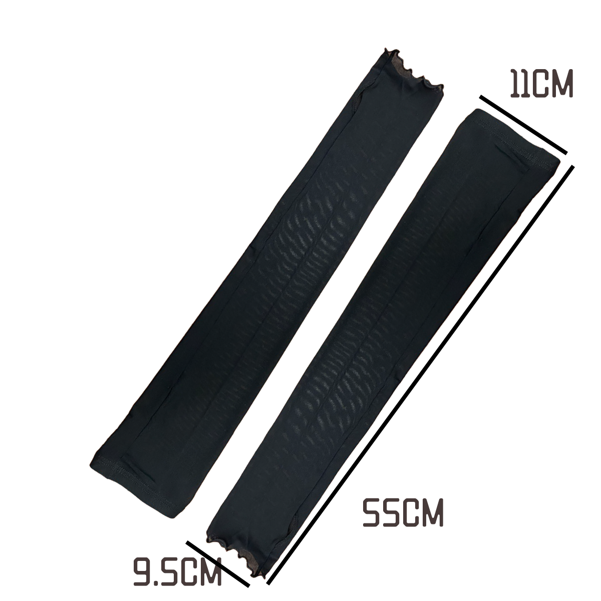 冷感網紗透氣木耳邊加長防曬袖套