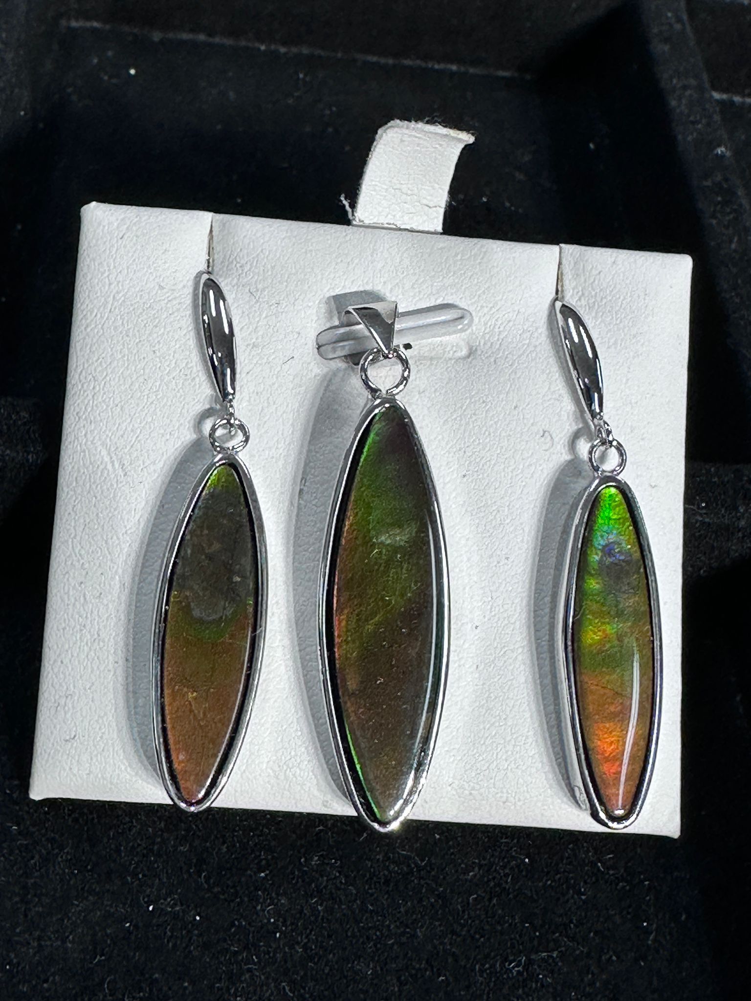 RX04 加拿大斑彩 吊咀耳環套裝4