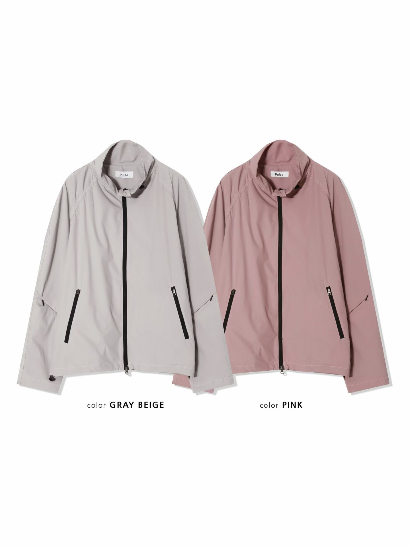 淨色企領拉鍊外套 PULSE-214JK