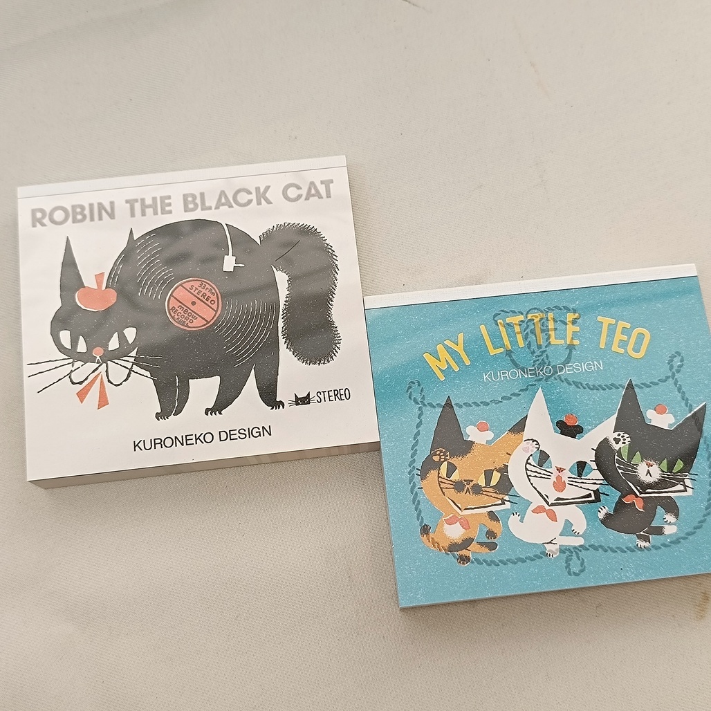 日本表現社 x 黑貓意匠 便條紙本 共2款