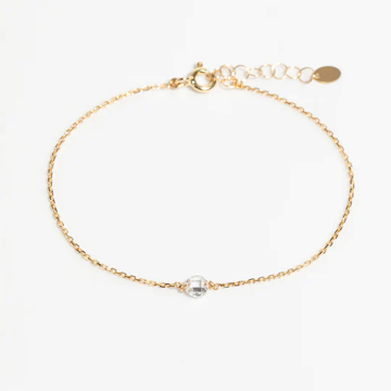 1YA0326-346 [YAY PARIS] Oriana Chain Bracelet 18K Gold With White Diamond #200emoraJ54 (EU)