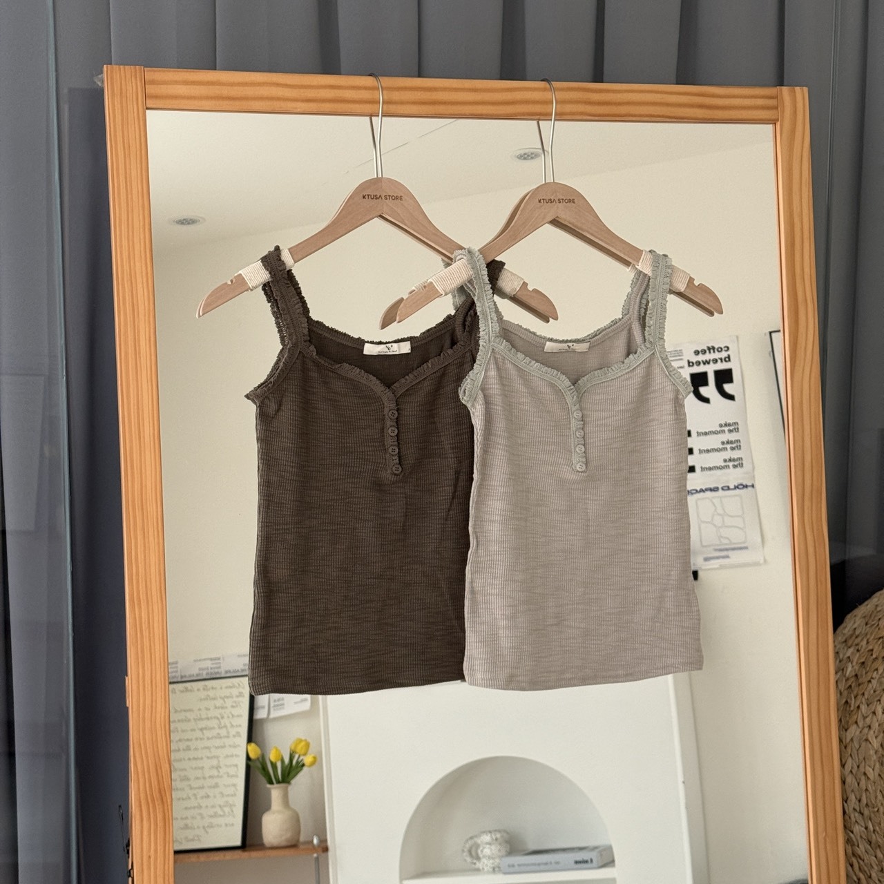 504157波浪編排扣針織背心(R)