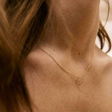 1YA0326-347 [YAY PARIS] Fine Chain 40cm 750‰ Gold #23AHK-520sicnctJ00 (EU)