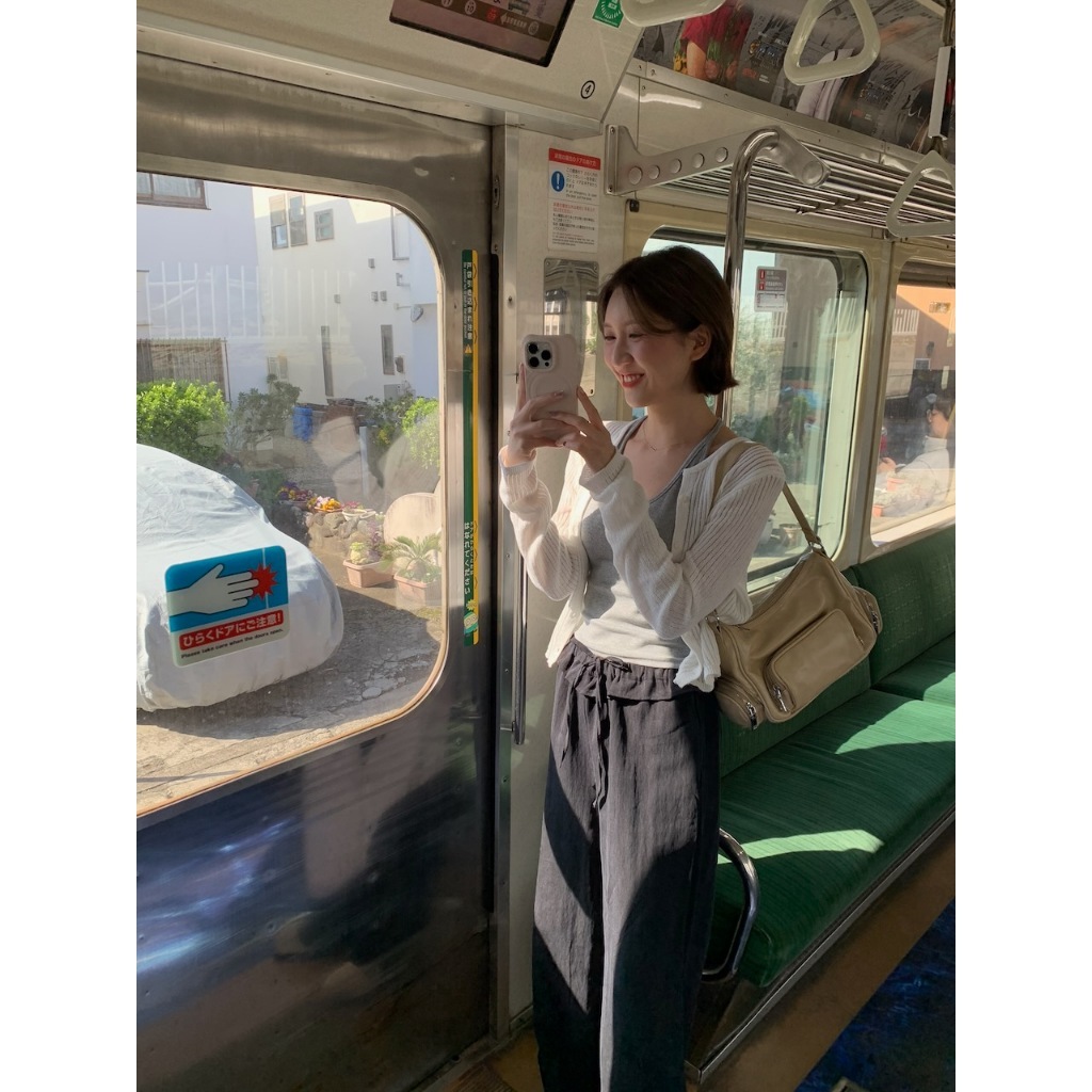 【imfine】花苞褲頭棉麻寬褲 #A3108