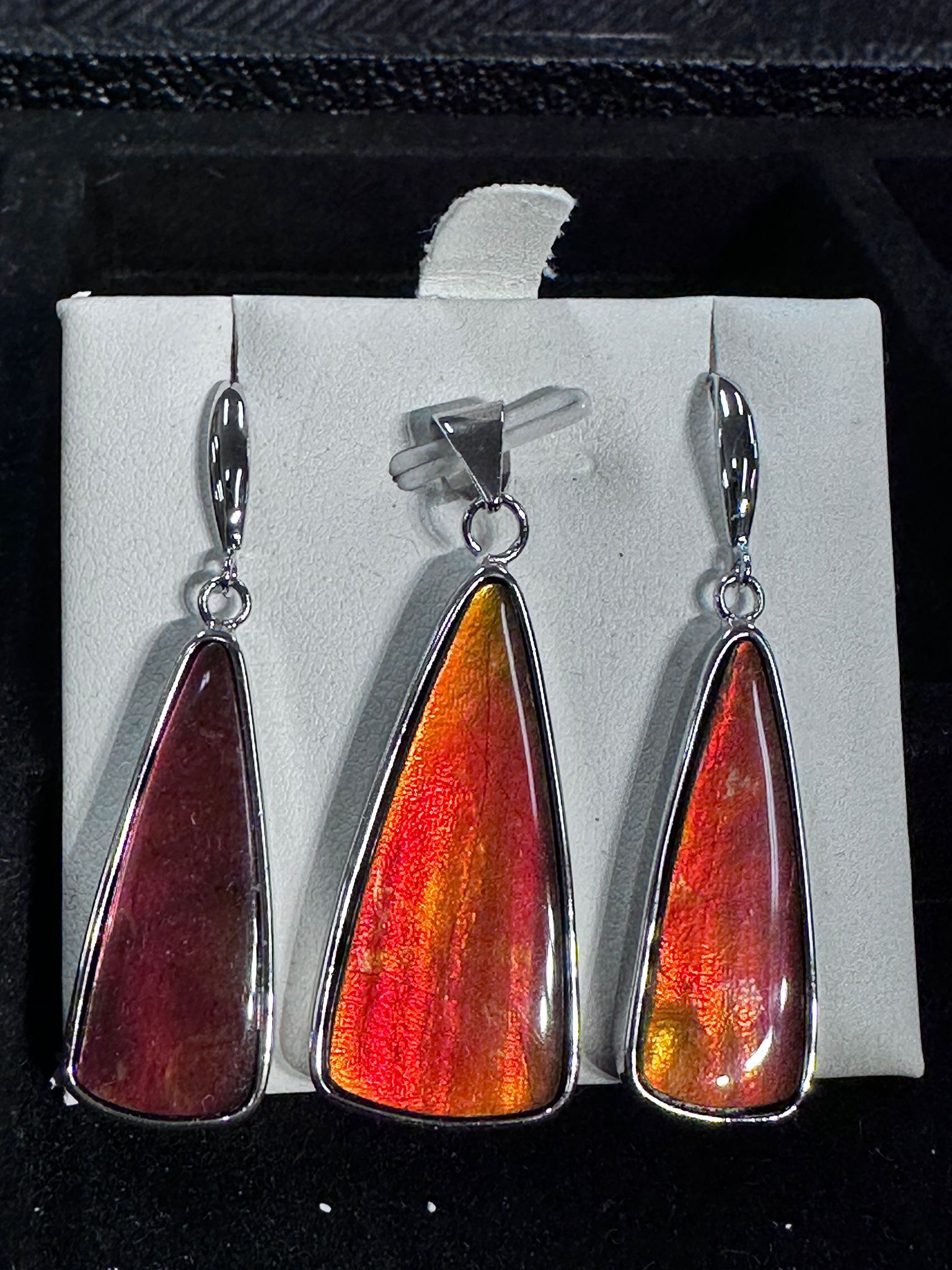 RX09 加拿大斑彩 吊咀耳環套裝9