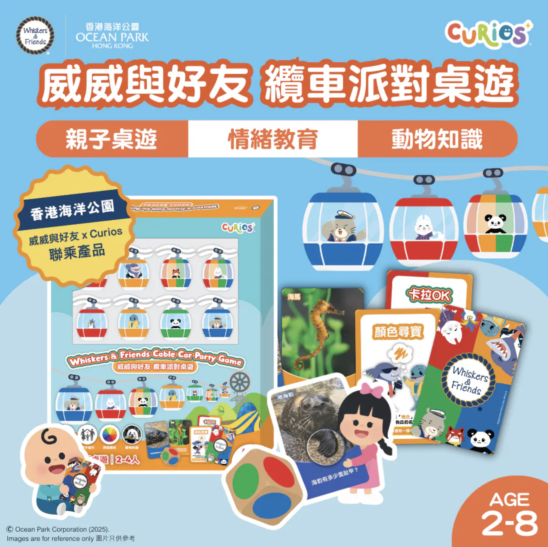 Curios®️威威與好友纜車派對桌遊