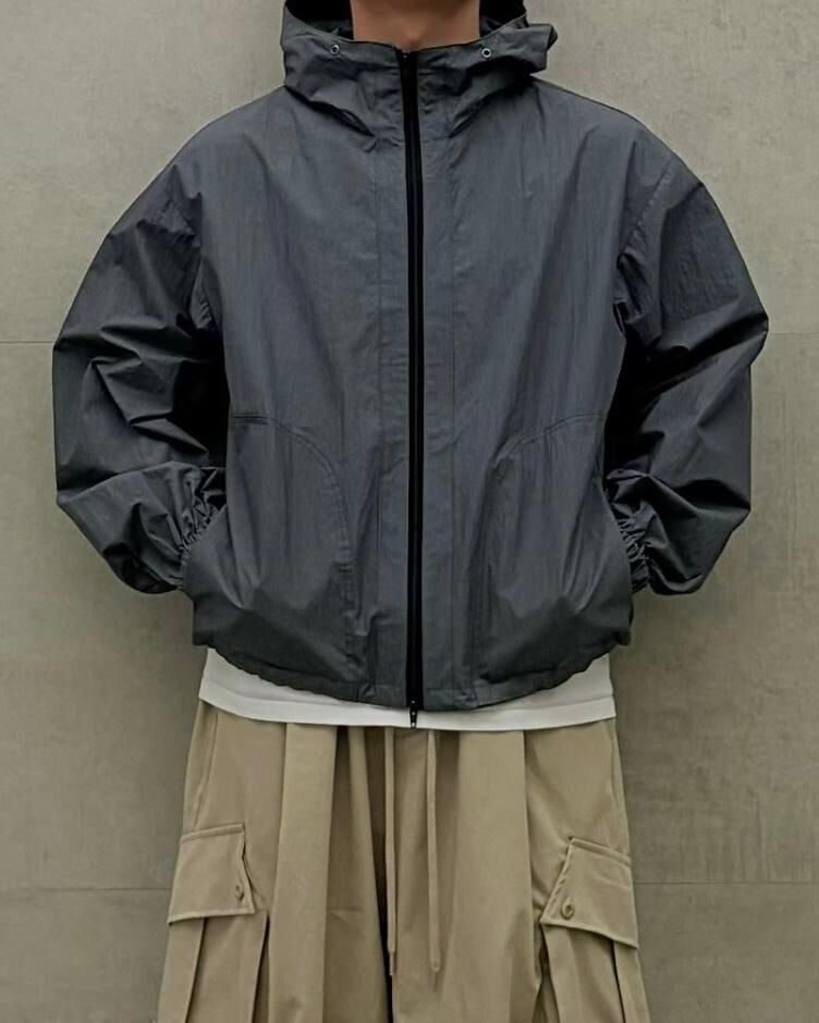 淨色連帽拉鍊外套 PULSE-218JK