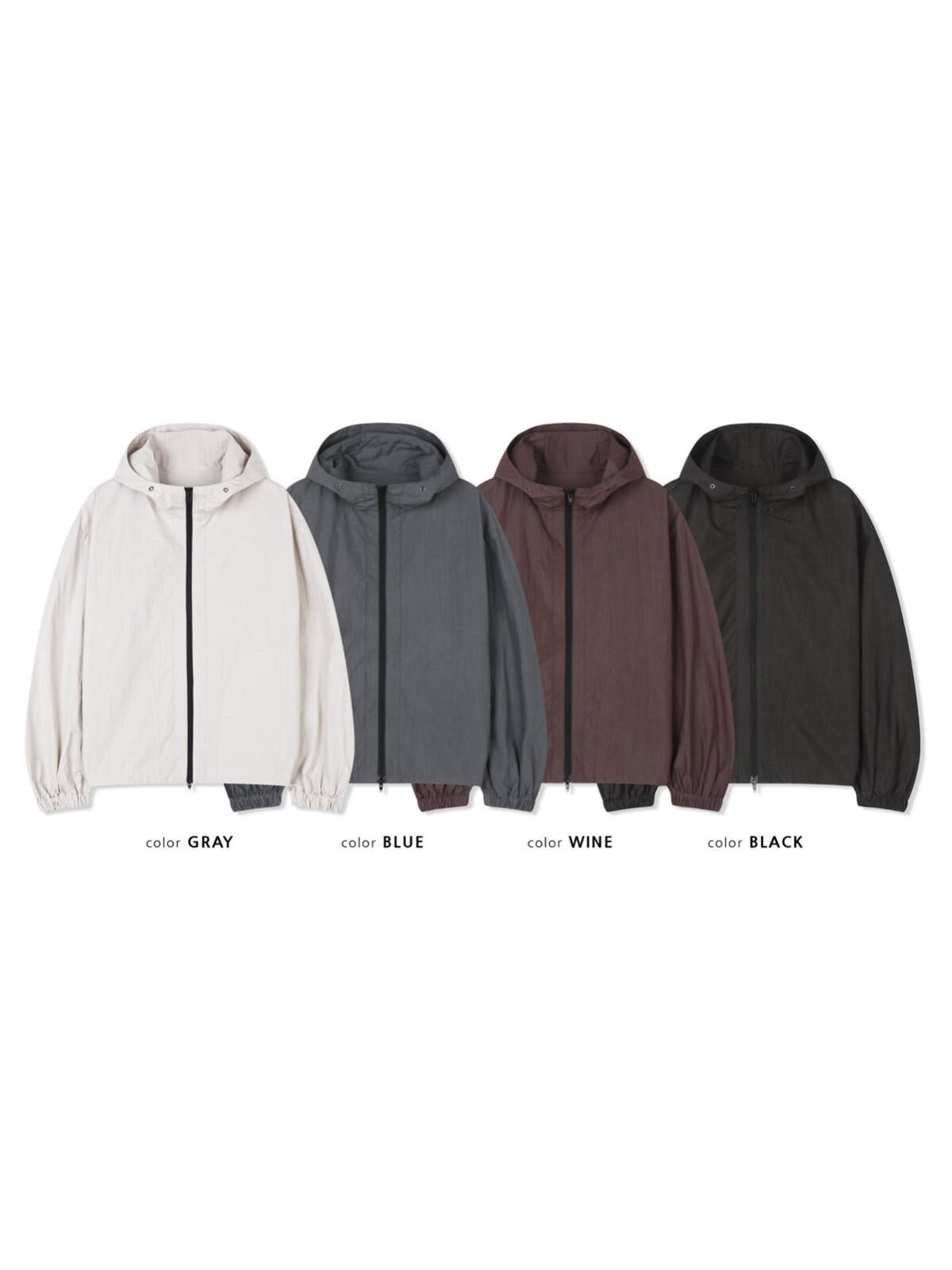 淨色連帽拉鍊外套 PULSE-218JK