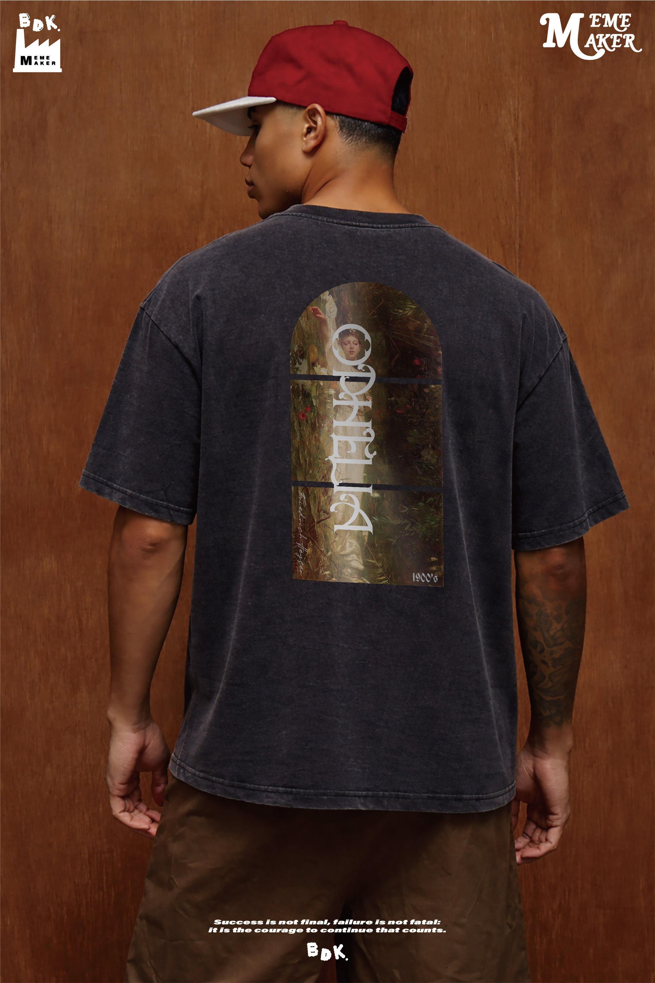 BDK.製造 - 水洗古典油畫 - 水洗短T〈BDK2619〉