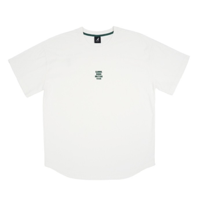 KANGOL 短袖 白色 綠LOGO 涼感 圓弧下擺 短T 中性 6525102500
