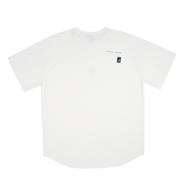 KANGOL 短袖 白色 綠LOGO 涼感 圓弧下擺 短T 中性 6525102500