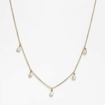 1YA0326-351 [YAY PARIS] Sofia Necklace 750‰ Gold Cultured Pearl #520ppsfJ01 (EU)