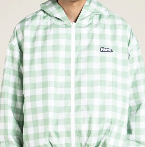 1FL0401-004 [FLOTTE] Darius - Waterproof Bomber Jacket Vichy Vert #26023 (EU)