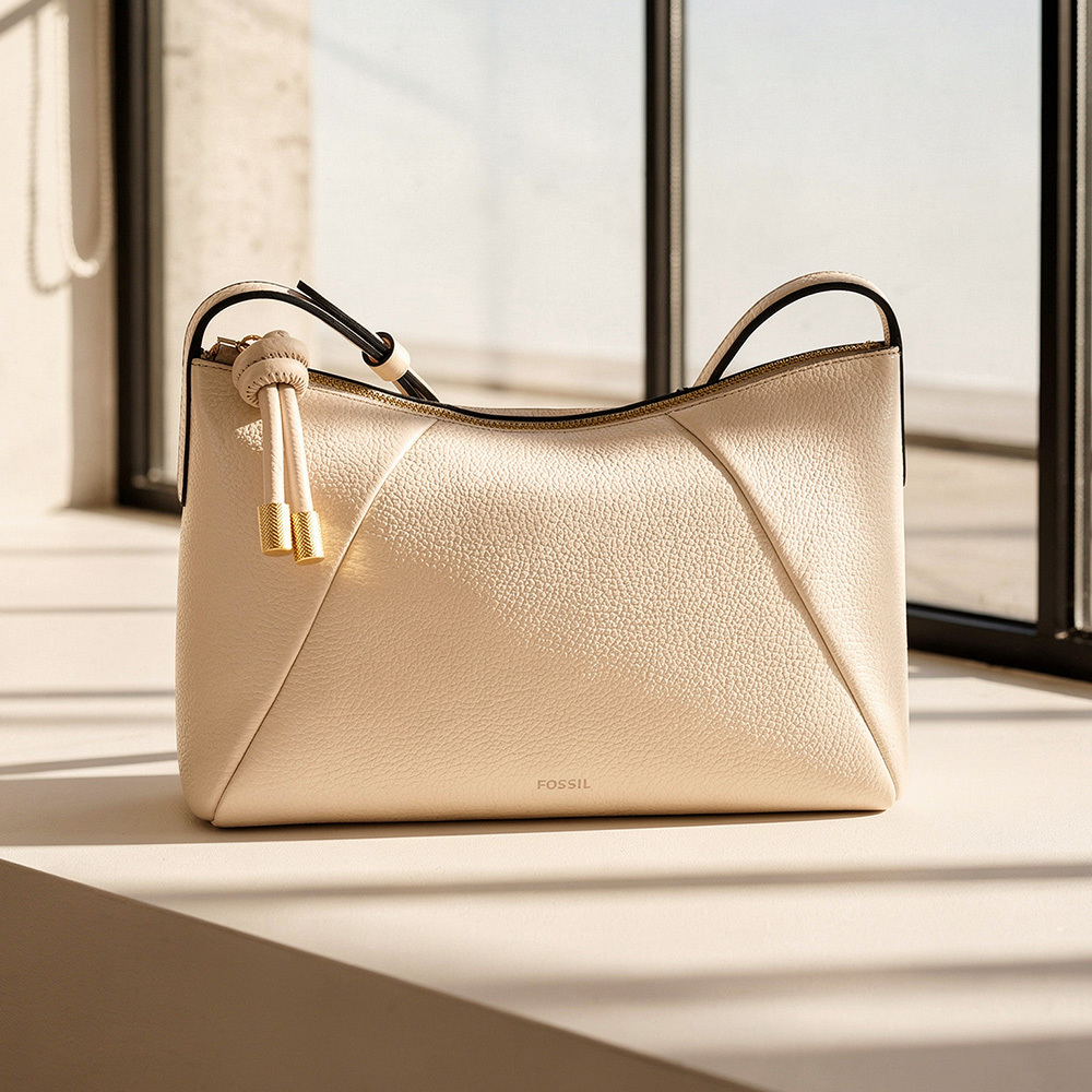 Willa 真皮斜背包-白色 ZB11172120