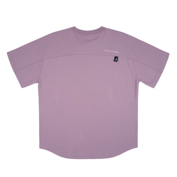 KANGOL 短袖 紫色 白LOGO 涼感 圓弧下擺 短T 中性 6525102592