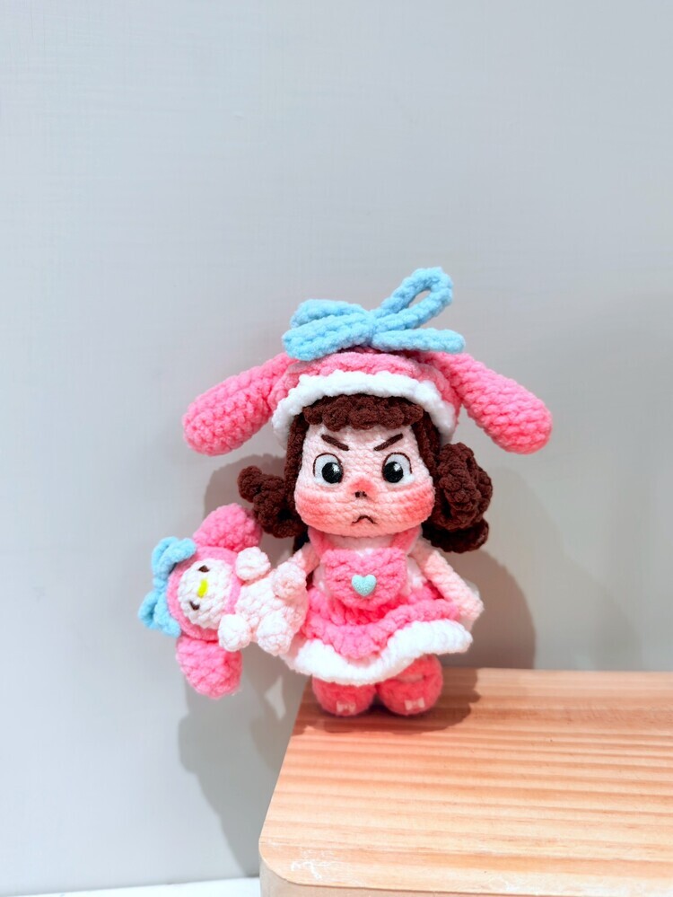 預購011-美樂蒂小小醜娃吊飾『約10cm』『預購時間45-90天』