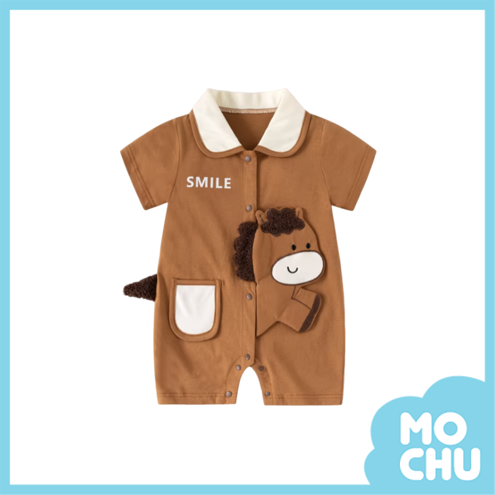 小棕馬短袖連身衣