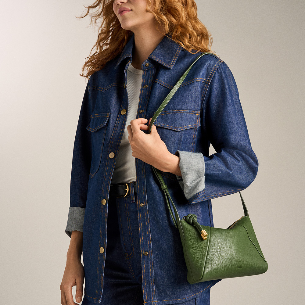 Willa 真皮斜背包-綠色 ZB11172314