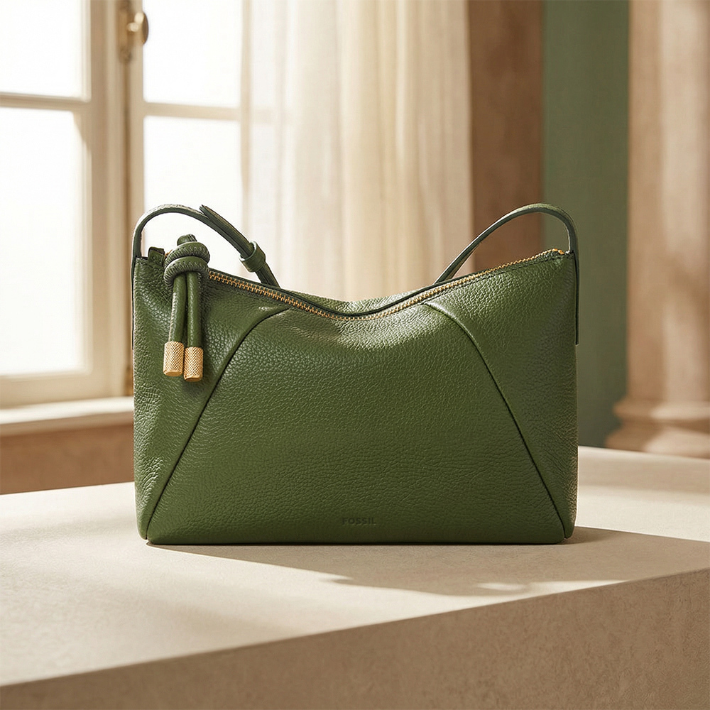 Willa 真皮斜背包-綠色 ZB11172314