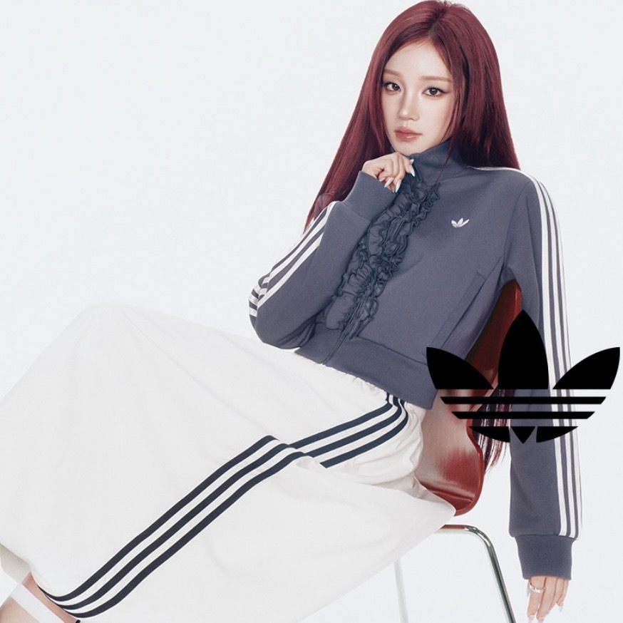 ADIDAS ORIGINALS RUFFLE 荷葉邊 短版外套 宋雨琦同款 KU9387/KU9388