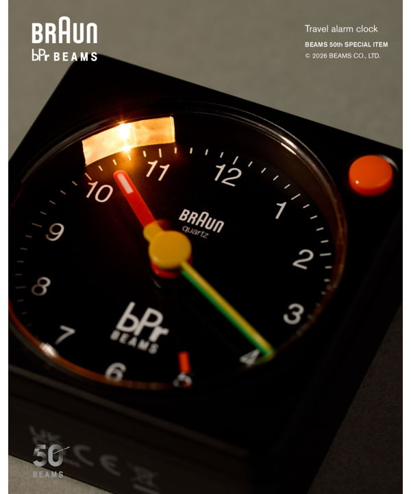 日本限定｜BRAUN × BEAMS 50周年 別注鬧鐘 BC02X