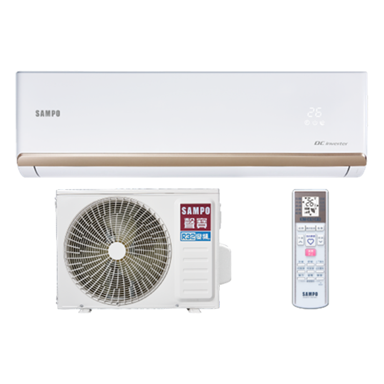 SAMPO 聲寶 6-8坪 時尚NF系列 變頻(冷暖)一對一冷氣(AU-NF50DC+AM-NF50DC)