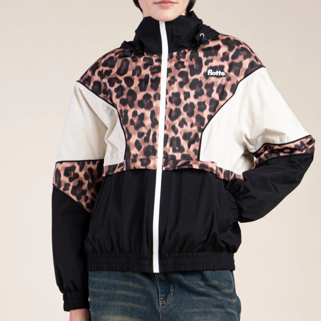 1FL0401-040 [FLOTTE] Saint-Martin - Waterproof Jacket New Leopard - Ombre #24007 (EU)