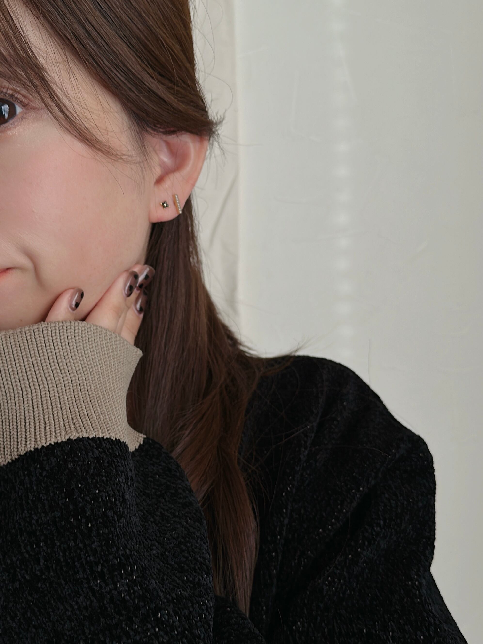 SS mini line bar pierce