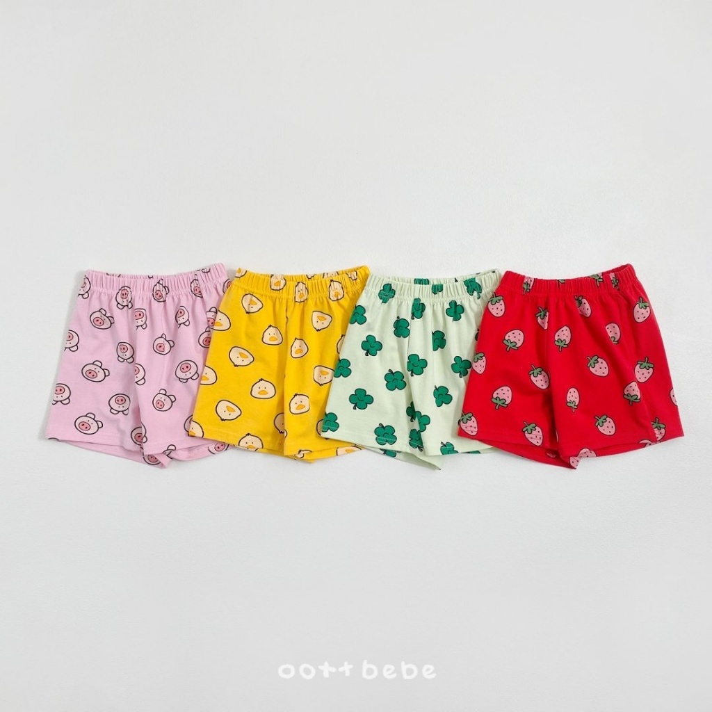 韓國🇰🇷OOTTBEBE 童趣印花滿版短褲(XS-XL)