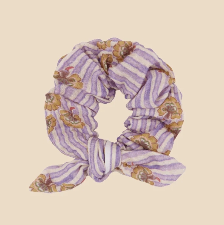BIRINIT PETIT  紫色條紋印花綁結髮圈 Cinca scrunchie