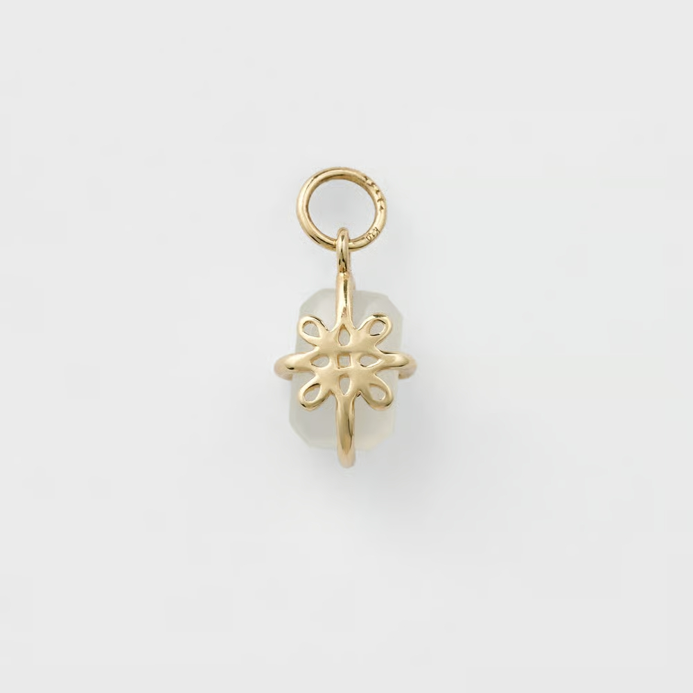 [連線優惠] agete K10 月光石耳環吊飾（單耳）