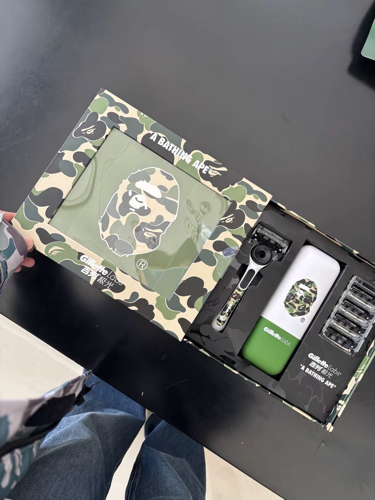Bape x Gillette吉列極光聯名限定 刮鬍刀 禮盒組 BapeShaber