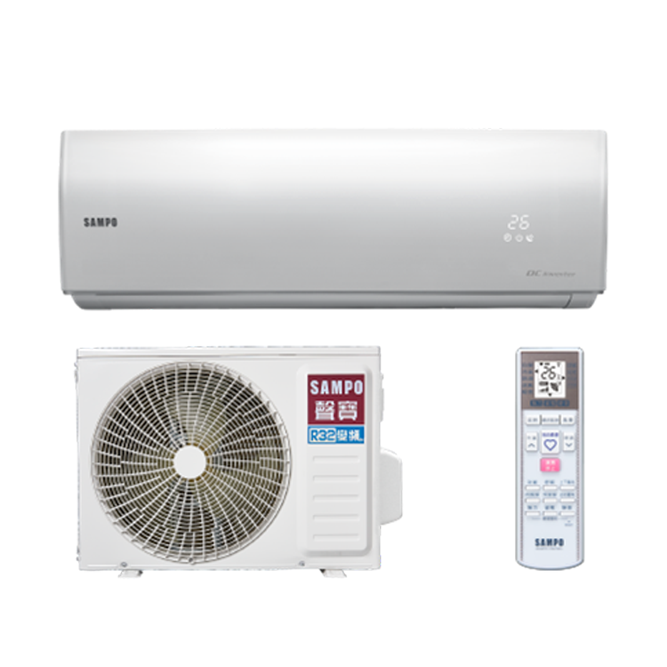 SAMPO 聲寶 12-15坪 時尚NF系列 變頻(冷暖)一對一冷氣(AU-NF86DC1+AM-NF86DC1)