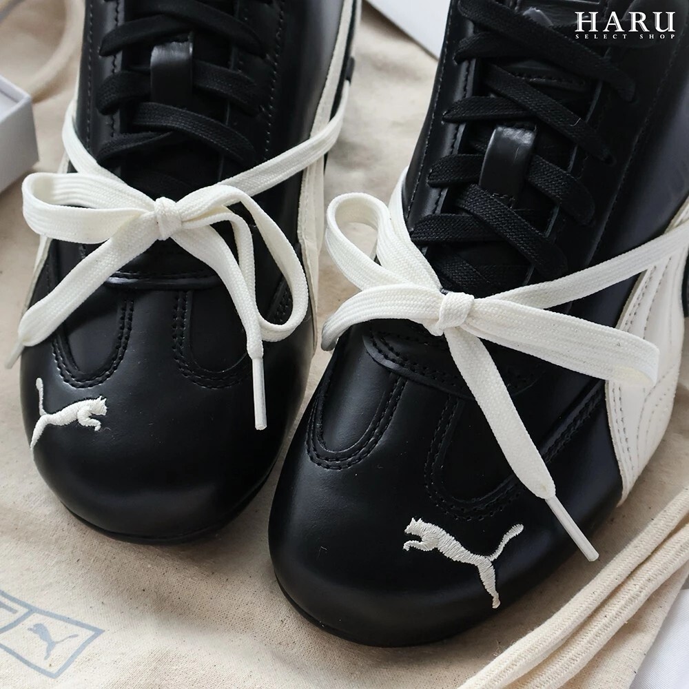 【SALE】Rosé朴彩英 x Puma Rosie speedcat Ballet 聯名款 綁帶 芭蕾 賽車鞋 黑白 皮革 白黑 白粉 404391-01 404395-01
