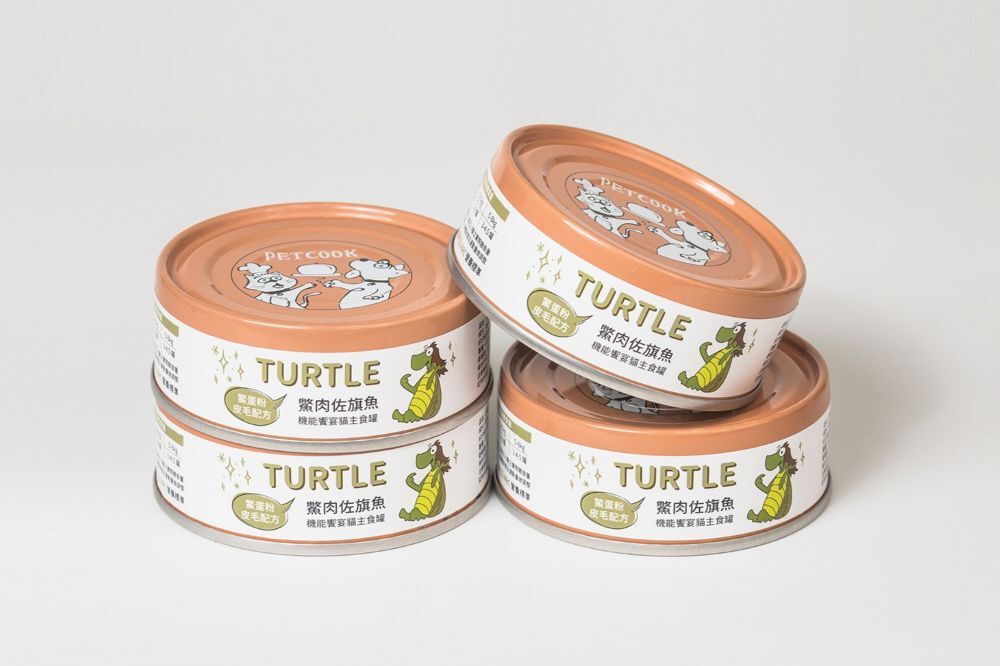 派庫鱉肉佐旗魚貓咪主食罐