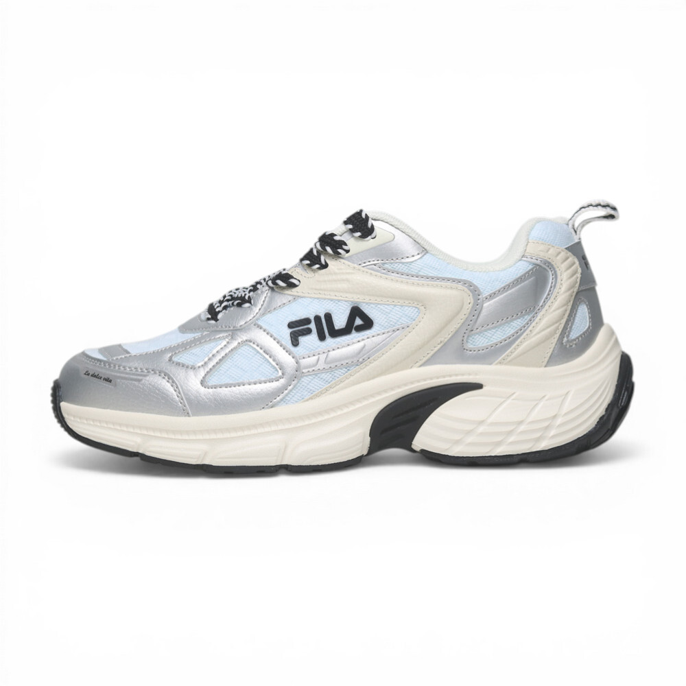 FILA 休閒鞋 CUBIX 米藍銀 運動 老爹鞋 男 1C342A810