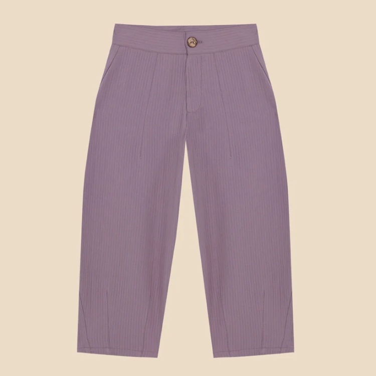 BIRINIT PETIT 壓褶設計長褲 Antique mauve baggy trousers girl