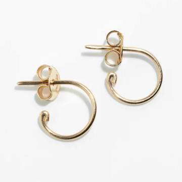 1YA0326-361 [YAY PARIS] Sia Creole Earrings 750‰ Gold #301sisiaJ00 (EU)