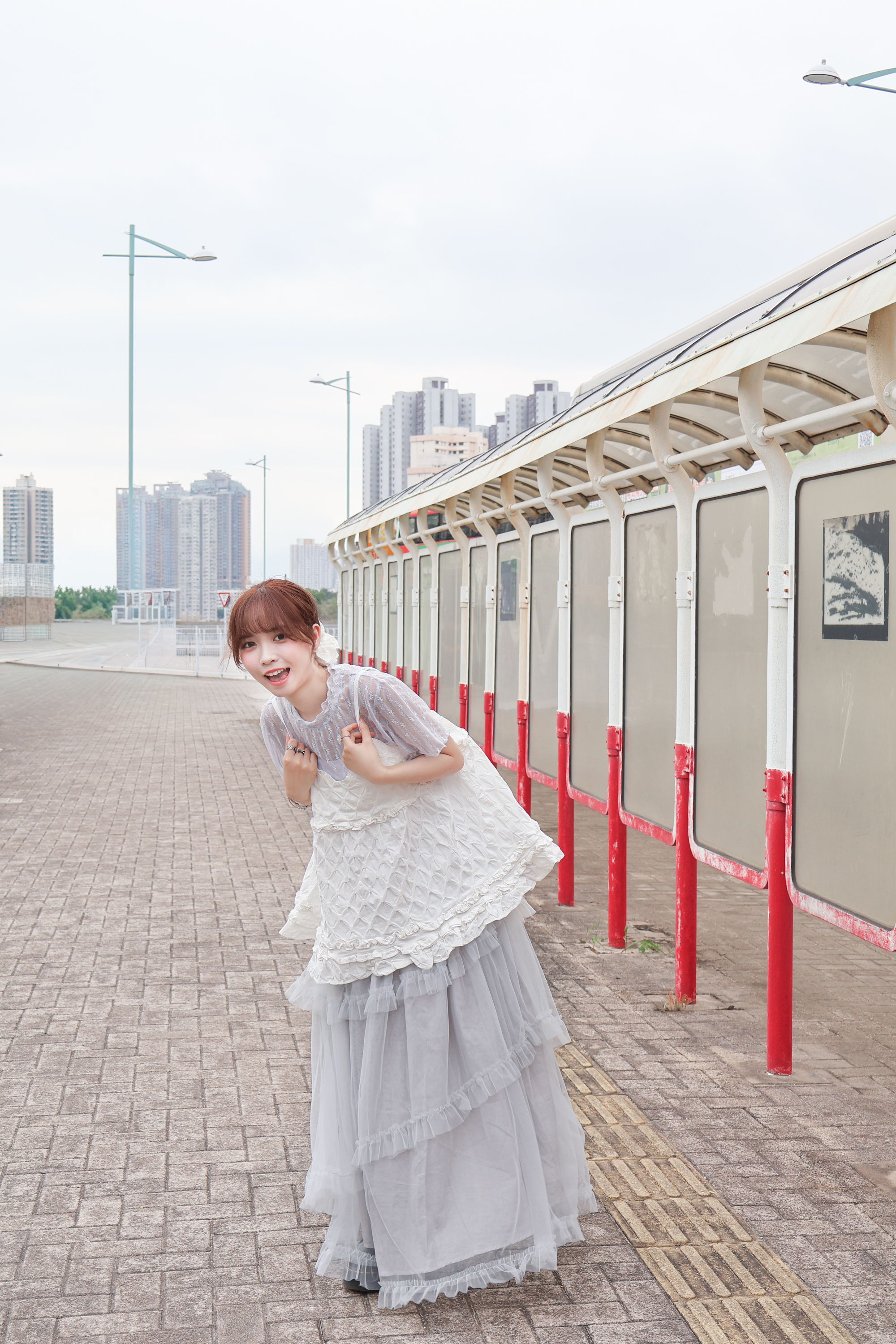 蜂巢格Ruffle挺身吊帶背心 · 2色入