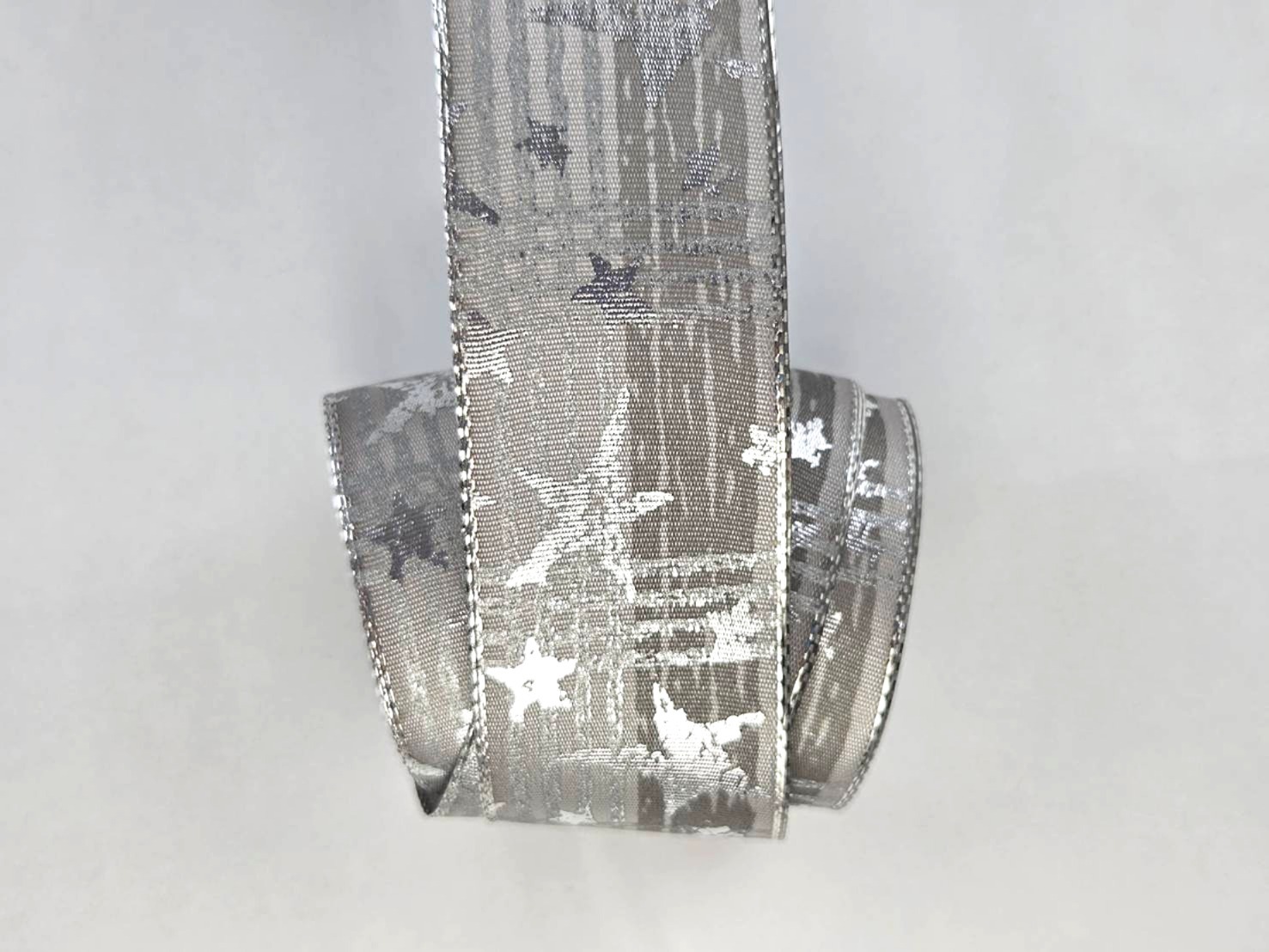 大星星刷痕/平織銀邊鐵絲/38mm