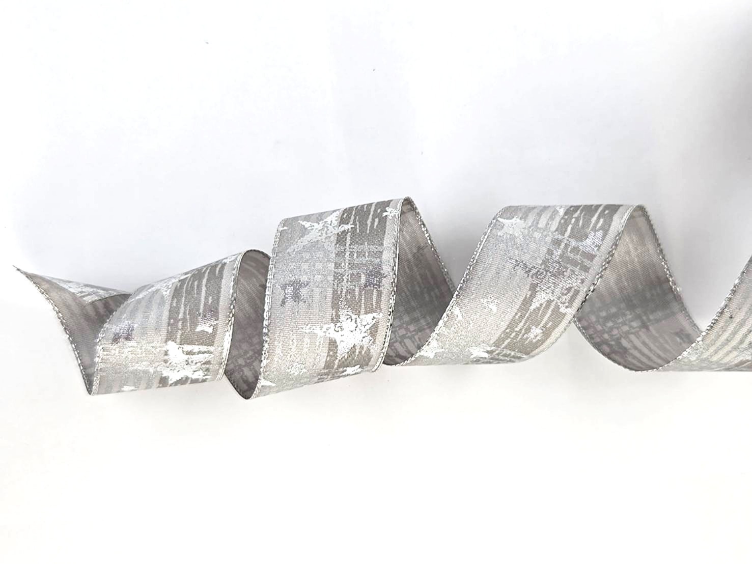 大星星刷痕/平織銀邊鐵絲/38mm