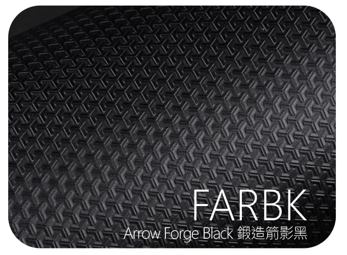 LIFE+GUARD FARBK Arrow Forge Black 鍛造箭影黑 風格貼膜樣式，適用於相機、鏡頭與 3C 裝置表面保護與風格打造