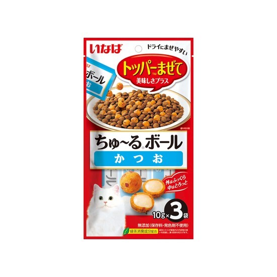 INABA 超奴軟心粒粒波 鰹魚味 (10gx3袋)