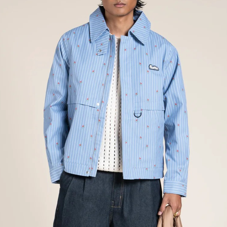 1FL0401-007 [FLOTTE] Ambroise - Waterproof Jacket Oxford Blue #26001 (EU)