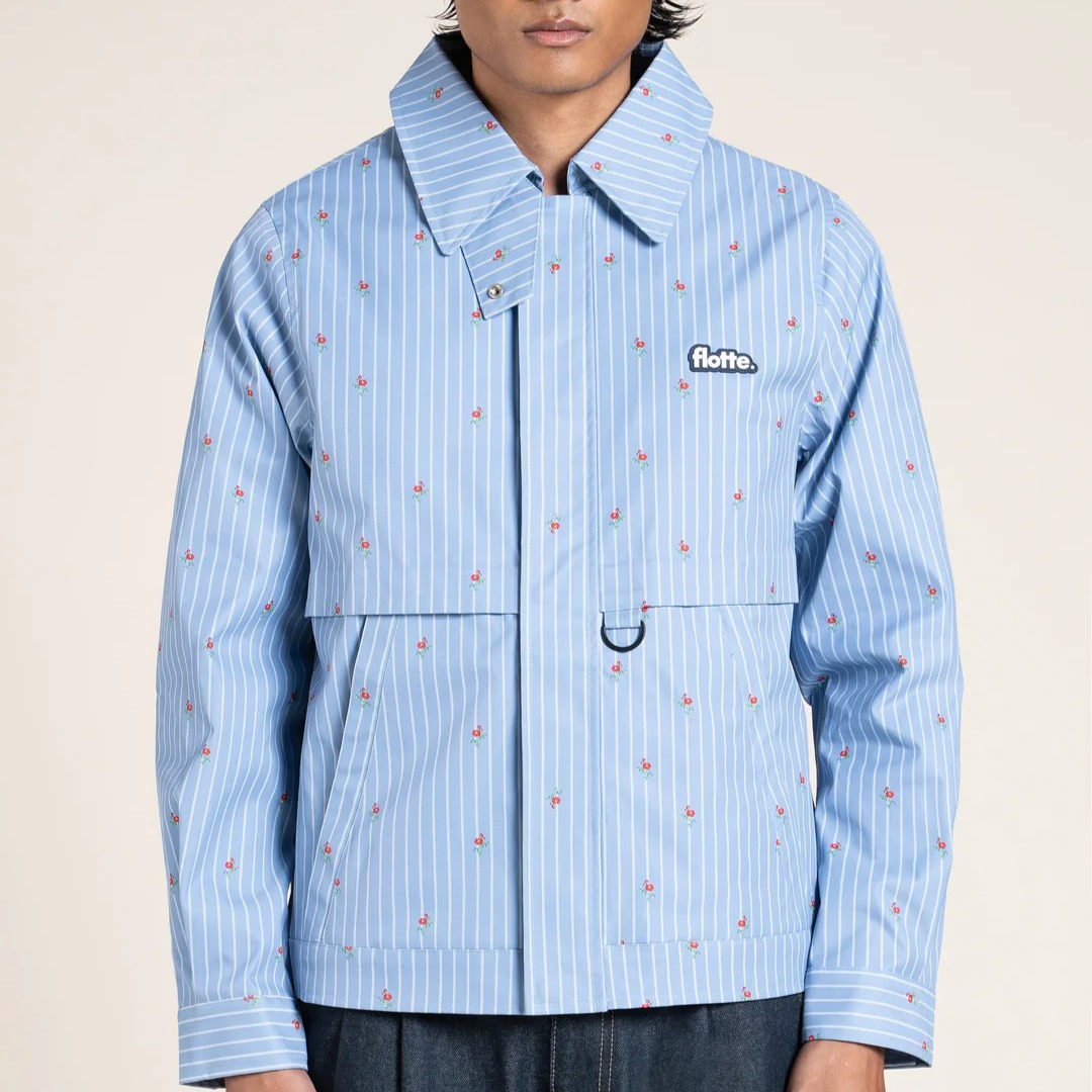 1FL0401-007 [FLOTTE] Ambroise - Waterproof Jacket Oxford Blue #26001 (EU)