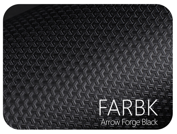 LIFE+GUARD FARBK Arrow Forge Black LIFE+GUARD Arrow Forge Black vinyl skin sample for 3C protective wraps