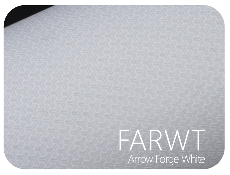 LIFE+GUARD FARWT Arrow Forge White LIFE+GUARD Arrow Forge White vinyl skin sample for 3C protective wraps