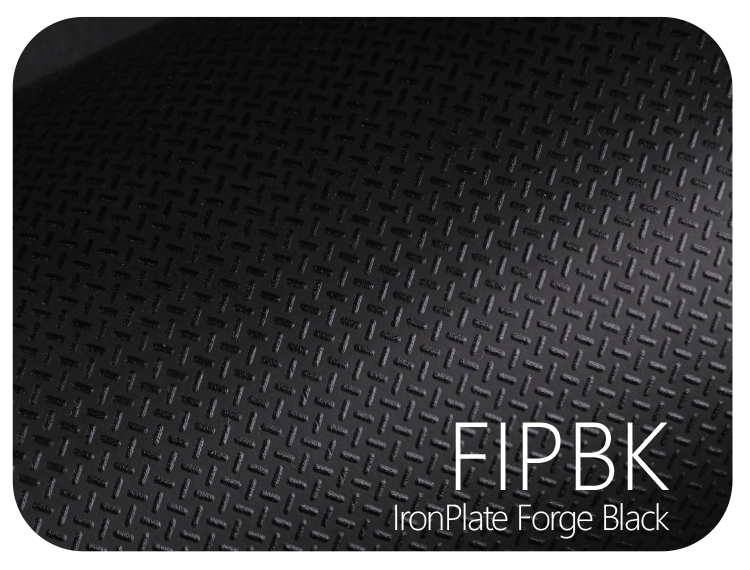 LIFE+GUARD FIPBK IronPlate Forge Black LIFE+GUARD IronPlate Forge Black vinyl skin sample for 3C protective wraps